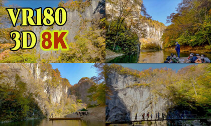 Magnificent valley Geibi-kei in Autumn,IWATE,JAPAN VR Video Magnificent valley Geibi-kei in Autumn,IWATE,JAPAN VR