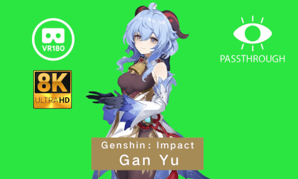 [8K Passthrough MMD] Genshin Impact Gan Yu 原神 甘雨