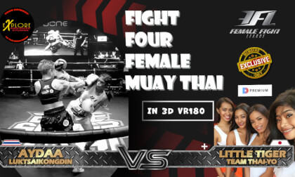 The Hooters Girls and Fight Four Female Muay Thai Boxing