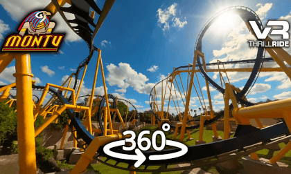 Montu Roller Coaster 360° First Row POV: Soaring Through the Sky at Busch Gardens Montu Roller Coaster 360° First Row POV: Soaring Through the Sky at Busch Gardens