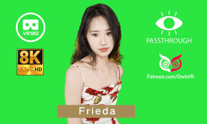 【8K Passthrough】Model Frieda Office Lady First Date