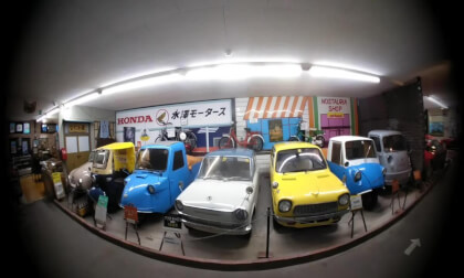 Vintage kei-cars at the Yufuin Retro Motor Museum in Oita, Japan Vintage kei-cars at the Yufuin Retro Motor Museum in Oita, Japan