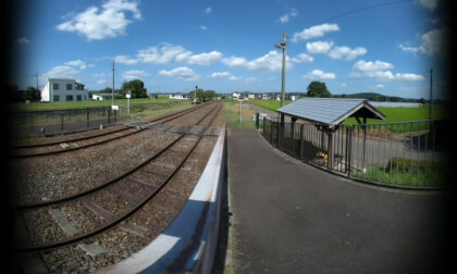 SteamLocomotive Train CL12-66 stops at Nishidai Station in Moka, JAPAN SteamLocomotive Train CL12-66 stops at Nishidai Station in Moka, JAPAN