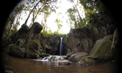 Waterfall at Naritasan Park in Narita, Japan VR Video Waterfall at Naritasan Park in Narita, Japan VR