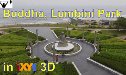 Statue of Buddha, Vizag, Andhra Pradesh, India in iXYt 3D video for VR Statue of Buddha, Vizag, Andhra Pradesh, India in iXYt 3D video for VR