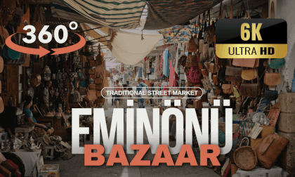 Traditional Eminonu Street Bazaar - 360 VR Video Traditional Eminonu Street Bazaar - 360 VR Video