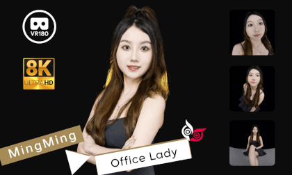 [Preview] Model MingMing Part 1 "Office Lady" 8K 3D VR180 ASMR
