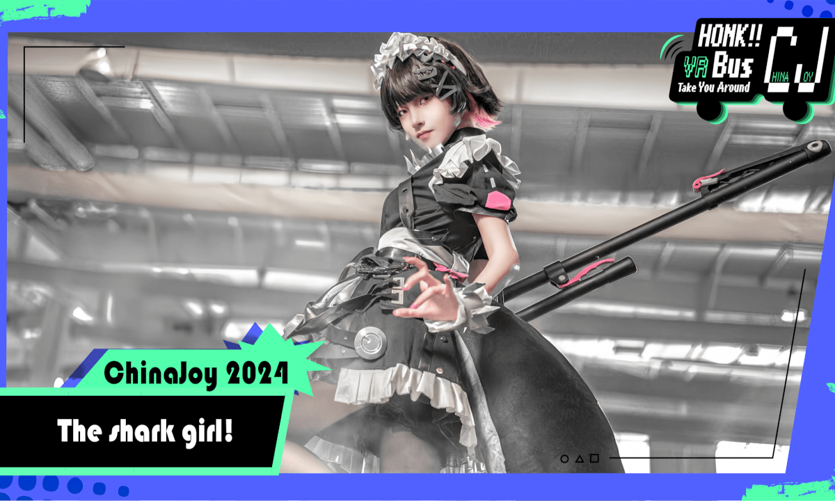 【VR8k 180】The shark girl from the third perspective is soooo cute!