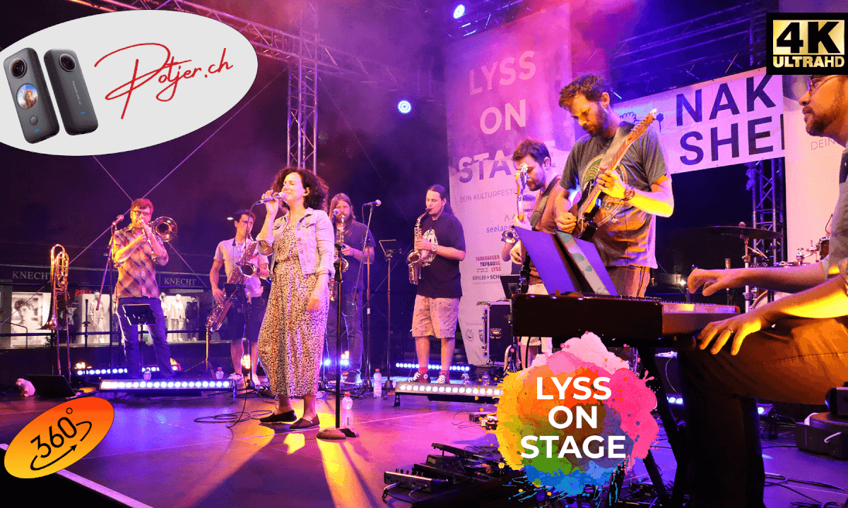 Late Night Feeling with the Band Naked Sheep in 360° VR on Lyss on Stage Culture Festival Switzerland