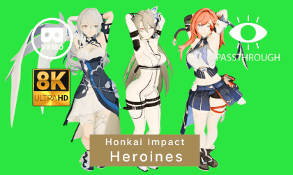 [8K Passthrough MMD] Hongkai Impact Heroines 崩坏三 女英雄们
