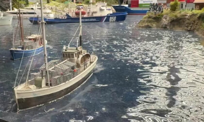 Great model of  whole country with rivers and toy ships 3D_FSBS Great model of  whole country with rivers and toy ships 3D_FSBS