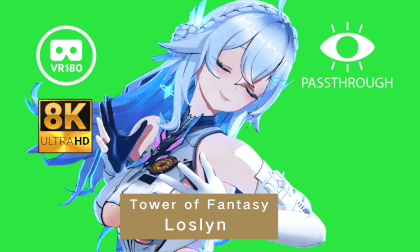 [8K Passthrough MMD] Tower of Fantasy Loslyn 幻塔 洛斯琳 Flower dance