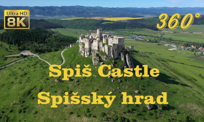Spis castle in Slovakia - VR 360 8K Drone video Spis castle in Slovakia - VR 360 8K Drone video