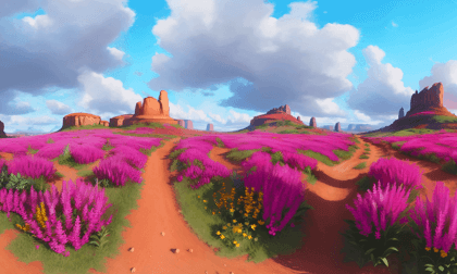 Cartoon Flower Sea VR Video Cartoon Flower Sea VR