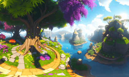 a winding path leading to a secluded spot VR Video a winding path leading to a secluded spot VR