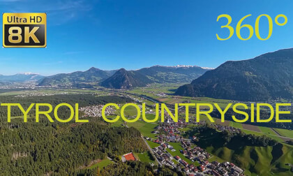 Tyrolean countryside - Drone video VR 360 8K Tyrolean countryside - Drone video VR 360 8K