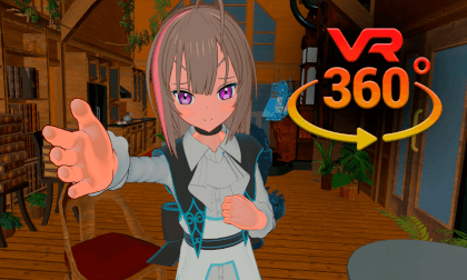 Girl artist named Lux VR 360° 8K [Project Lux]