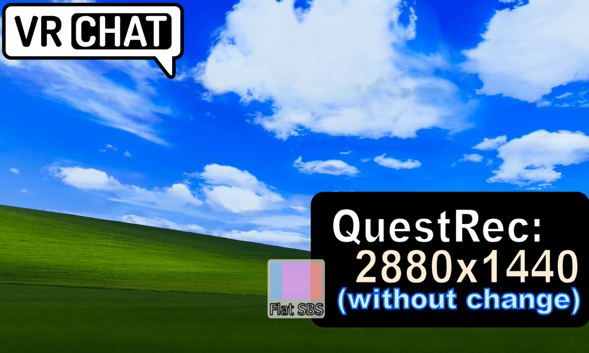 (! Subtitles) QuestRec 2880x1440 (without change , with bonus) / FlatSBS ver.