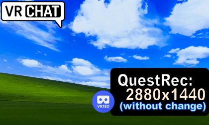 QuestRec  2880x1440 (without change , with bonus) / VR180 ver. VR Video QuestRec  2880x1440 (without change , with bonus) / VR180 ver. VR