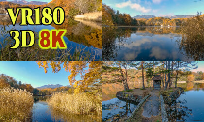 Amazing Water Reflection in Autumn at Matsubara-Lake,NAGANO,JAPAN