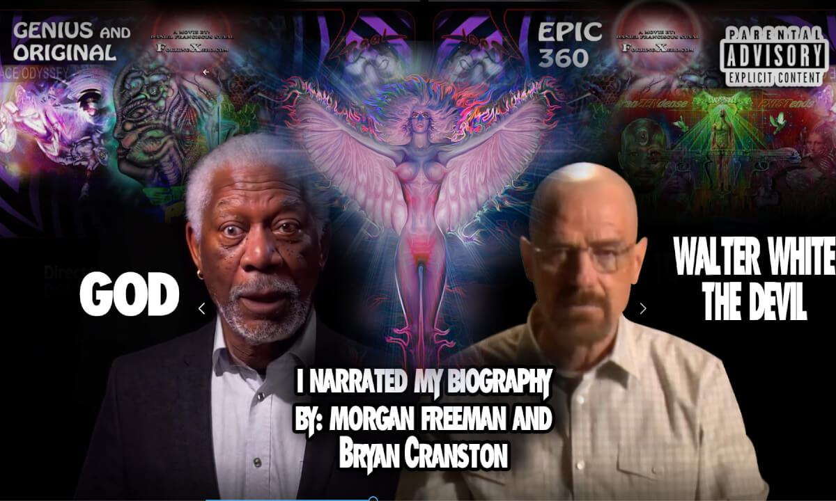 DeepFake Biography, Narrated by Walter White and Morgan Freeman, God and the Devil, SpaceLord VR 360
