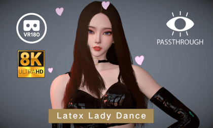 Latex Lady dance “청하 (CHUNG HA) - 'Snapping'" - VAM MMD 8K Passthrough