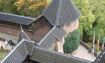 a visit in medieval castle Château du Haut-Koenigsbourg, now in 6k a visit in medieval castle Château du Haut-Koenigsbourg, now in 6k