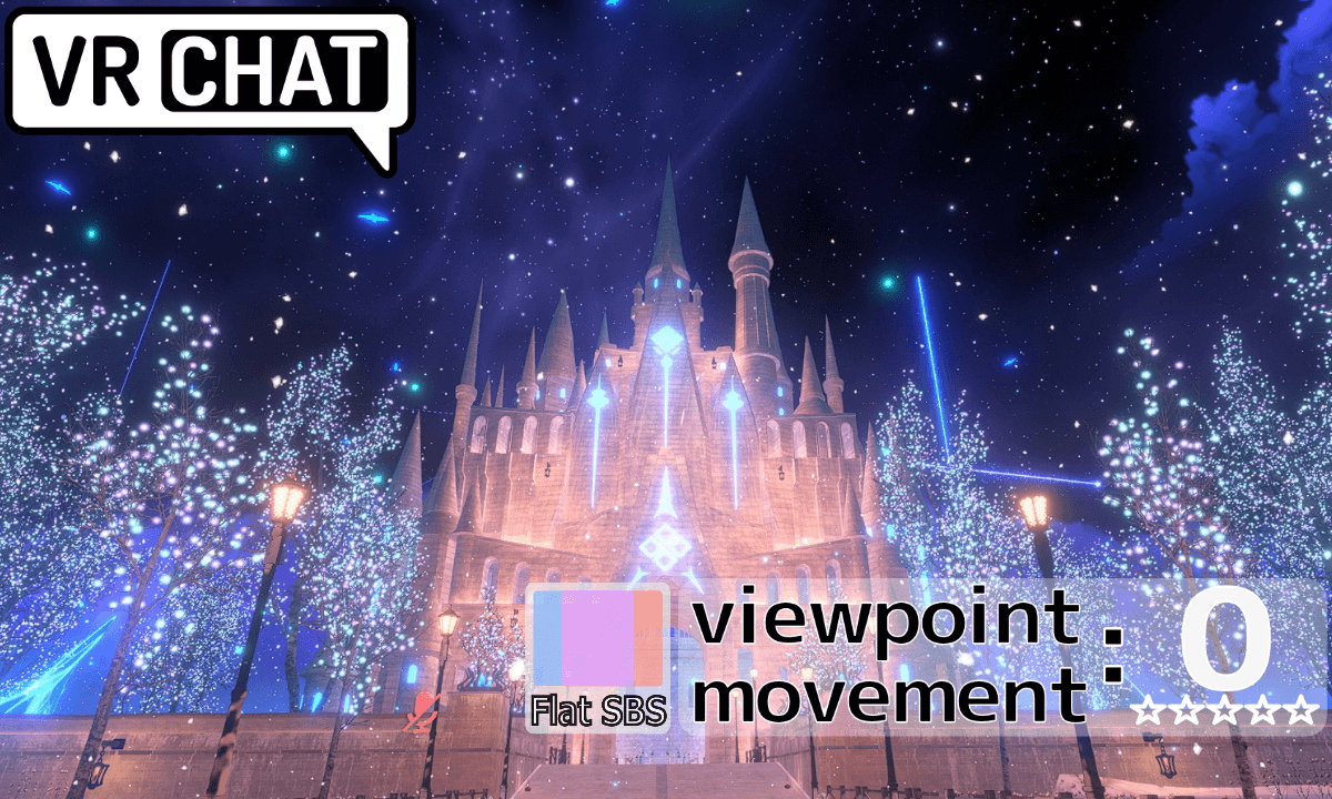 (! Subtitles) VRChat -Snow Reverie Island- ( FlatSBS Ver.)