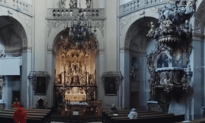Fantastic architecture of Poland. Basilica of the Visitation of Our Lady in Wambierzyce. 3d 360 Fantastic architecture of Poland. Basilica of the Visitation of Our Lady in Wambierzyce. 3d 360