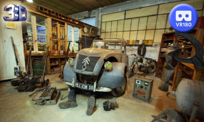 Museum of the 2CV Troisfontaines France  180 VR 3D 2022 VR Video Museum of the 2CV Troisfontaines France  180 VR 3D 2022 VR