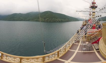 Hakone Pirate Ship, Japan VR Video Hakone Pirate Ship, Japan VR