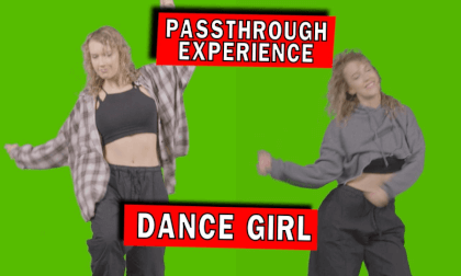 Dance Girl Passthrough VR Video Dance Girl Passthrough VR