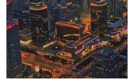 Drone 3D  Aerial Beijing Cbd VR 3D 4K Drone 3D  Aerial Beijing Cbd VR 3D 4K