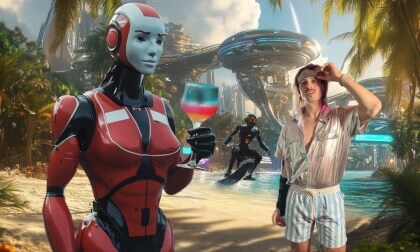 Futuristic Holiday with my Android wife