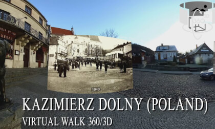 Kazimierz Dolny Poland - winter virtual trip in 3D