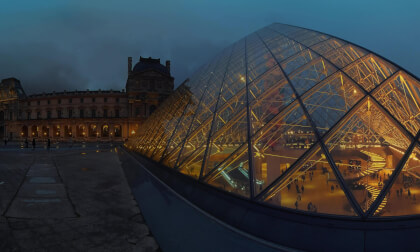 Discover the Louvre at Night: A 360° Tour of the Illuminated Pyramids in Paris!   14k 360 video Discover the Louvre at Night: A 360° Tour of the Illuminated Pyramids in Paris!   14k 360 video
