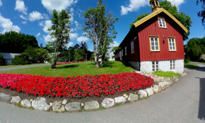 Riding through Grimstad, Norway  8K 360