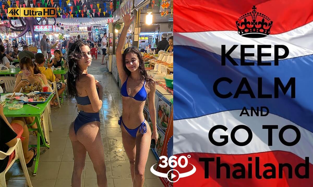 What to do at Kata Night Market? 🌅 🇹🇭 |#VR #4K #video360