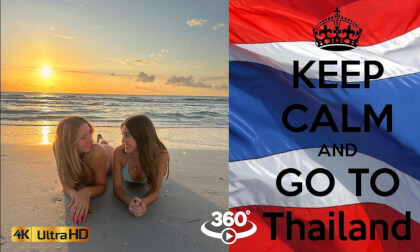 Patong Beach at Sunset: Enchantment and Mystery in Phuket” 🌅🌴🌙 🇹🇭 |#VR #4K #video360