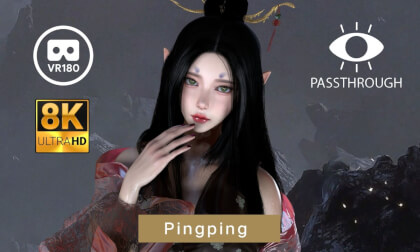 Pingping of Black Myth Wukong Chinese Dance - 8K 3D 180° VAM MMD Passthrough VR Video Pingping of Black Myth Wukong Chinese Dance - 8K 3D 180° VAM MMD Passthrough VR
