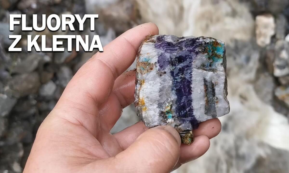 Fluorite from Kletno can be found on a heap near the Uranium Mine. Rainy weather is conducive to searching