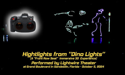 "Dino Light" Highlights by Lightwire Theater VR Video "Dino Light" Highlights by Lightwire Theater VR