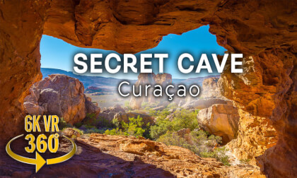 Secret Indian Cave Curacao (with lots of bats!) - 6K 360 VR Video!