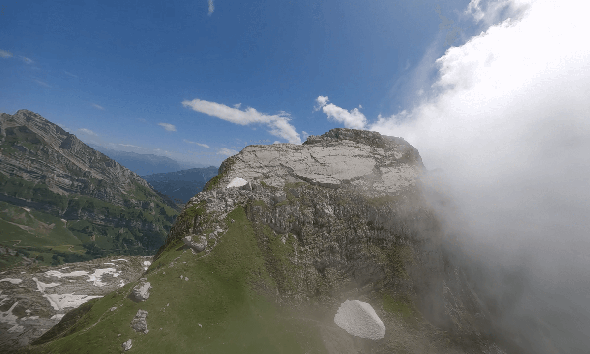 Silberplatten Mountain in switzerland FPV Drone experience 3D VR180
