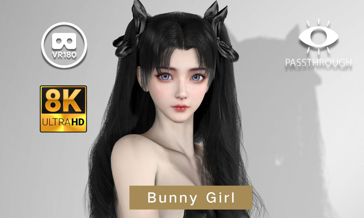 Bunny Girl K-Pop Dance - 8K 3D 180° VAM MMD Passthrough
