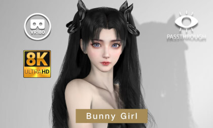 Bunny Girl K-Pop Dance - 8K 3D 180° VAM MMD Passthrough VR Video Bunny Girl K-Pop Dance - 8K 3D 180° VAM MMD Passthrough VR