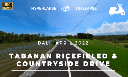 Motor hyperlapse tour of Tabanan region in Bali, Indonesia with sunrise and sunset timelapses Motor hyperlapse tour of Tabanan region in Bali, Indonesia with sunrise and sunset timelapses