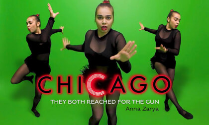 Anna Zarya in Chicago viral dance challenge Anna Zarya in Chicago viral dance challenge