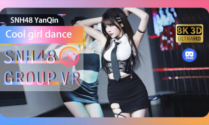 【VR8k 180】SNH48｜ This cute girl is  too contrasting on stage