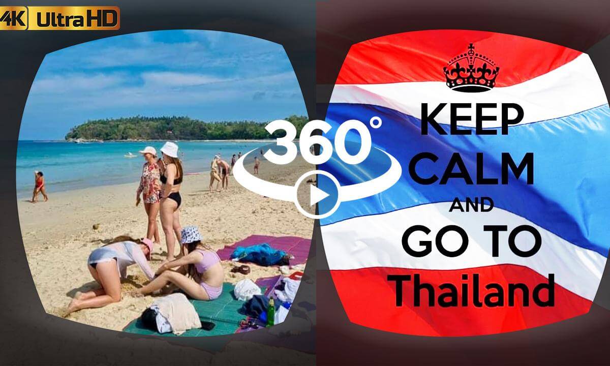 360º Explore Kata Beach: Phuket's Ultimate Tropical Paradise 🌅🌴🌙 🇹🇭 |#VR #4K #video360